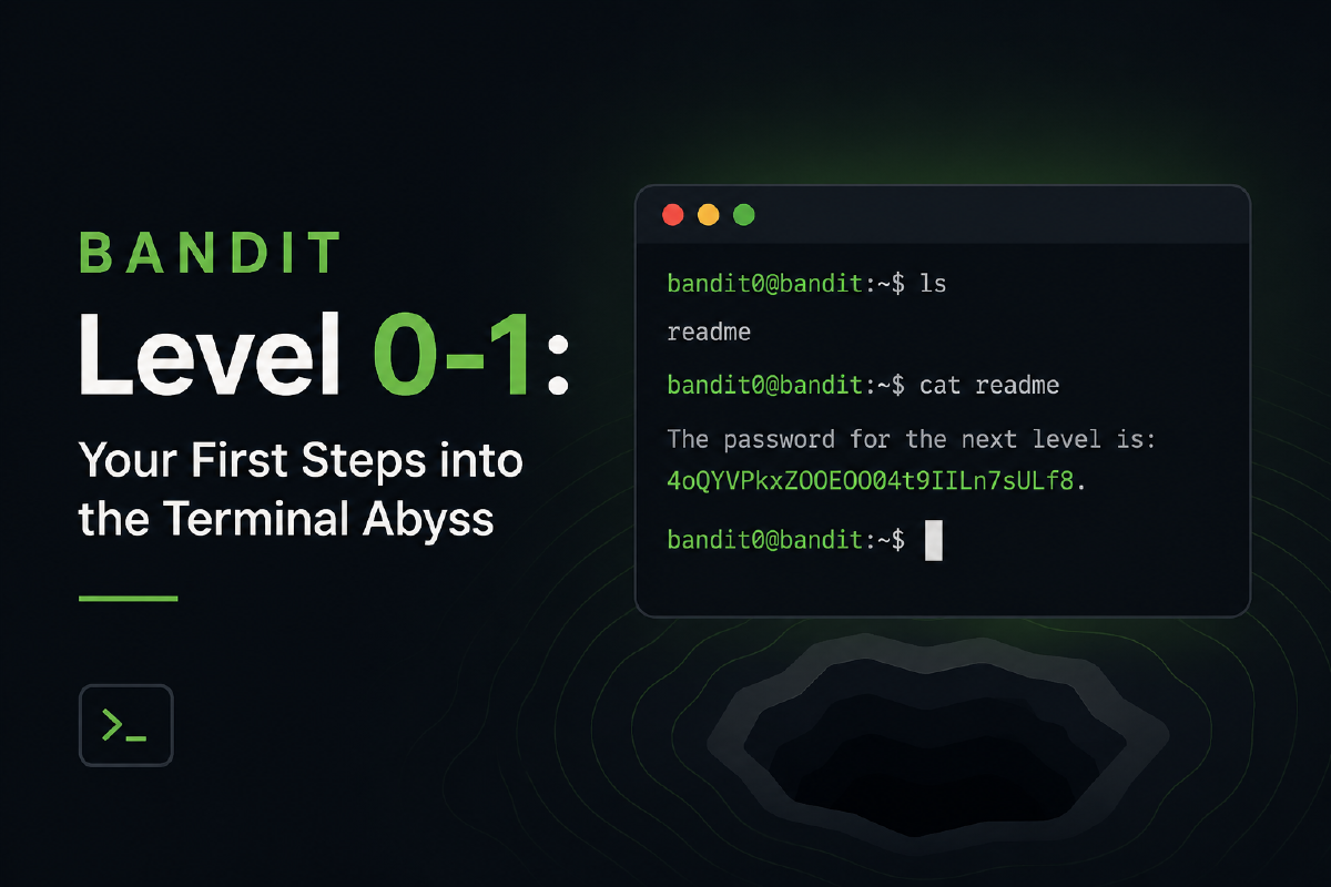 Bandit Level 0-1: Your First Steps into the Terminal Abyss (Don't Trip!)