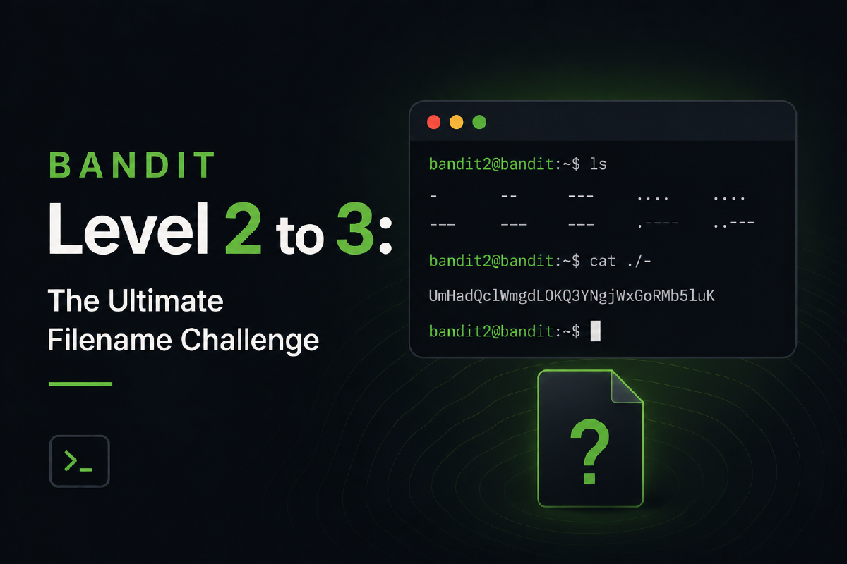 Bandit Level 2 to 3: The Ultimate Filename Challenge